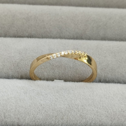 Anillo Churumbella Con Circon Blanco T8 ID: 352