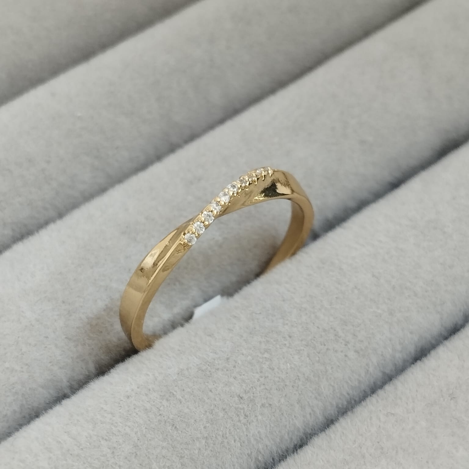 Anillo Churumbella Con Circon Blanco T7 ID: 353