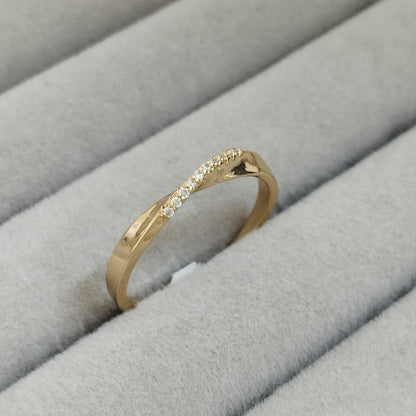 Anillo Churumbella Con Circon Blanco T7 ID: 353