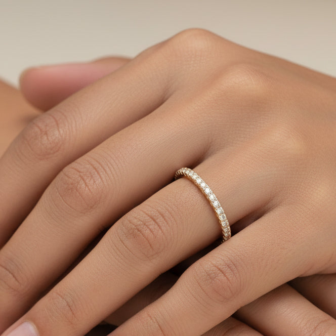 Anillo Churumbella Con Circon Blanco T8 ID: 344